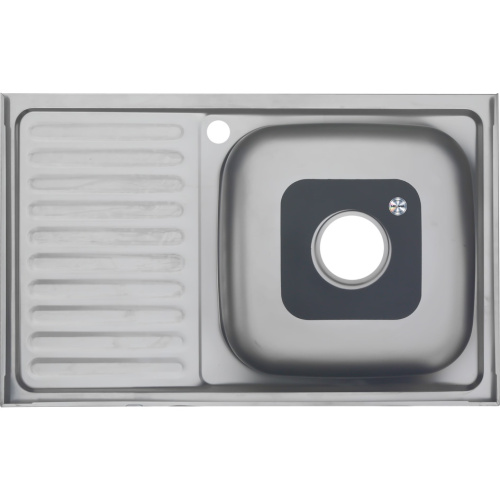 Кухонная мойка Melana 005 t L (*10) 80х50 цвет хром - фото 2