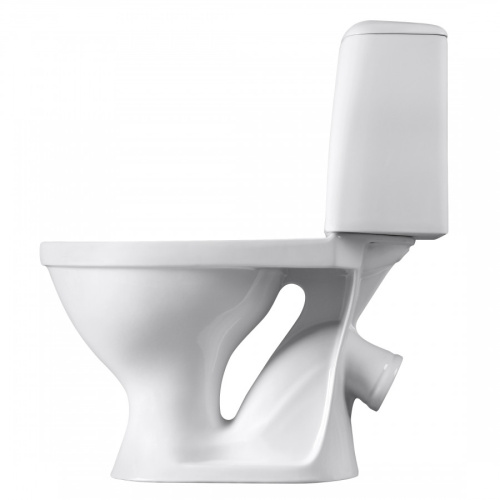 Унитаз-компакт напольный с бачком Santeri Соната 1P2062S0000BF белый с сиденьем микролифт каскадный смыв - фото 3