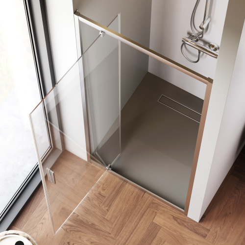 Душевая дверь Am.Pm Gem W90G-90-1P-MT 90х195 стекло прозрачное профиль хром матовый - фото 4