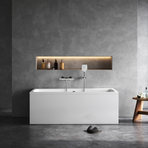 Ванна акриловая Am.Pm Func W84A-150-070W-A 150х70 пристенная прямоугольная без каркаса - фото 4