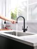 Смеситель для кухни LeMark Comfort LM3075BL на мойку черный
