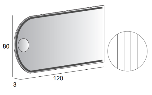 Зеркало в ванную Cezares 45030 120х80 - фото 5