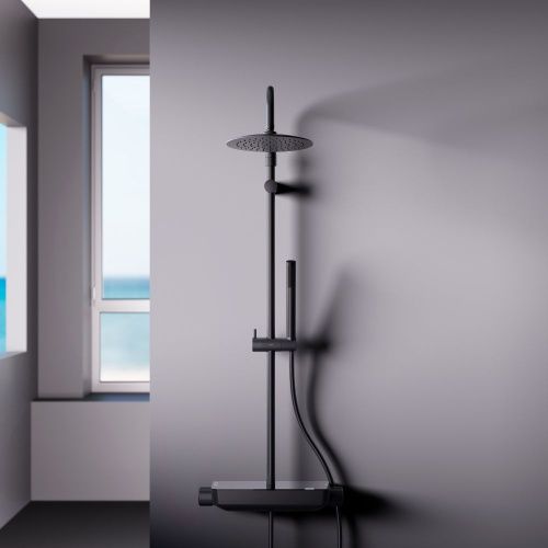 Душевая стойка Damixa Scandinavian Pure 936780300 настенная цвет черный - фото 4