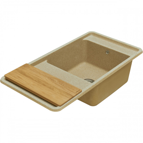 Кухонная мойка Aquaton Беллис 1A725132BS220 97х51 цвет светло-коричневый - фото 5