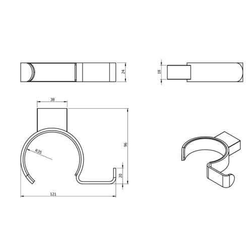 Держатель для фена и выпрямителя волос Langberger Accessories 28091A - фото 2