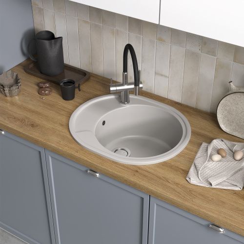 Смеситель для кухни Reflexion Lago RX9902SS на мойку серый - фото 3