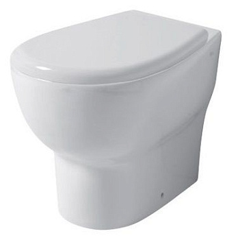 Чаша унитаза приставная Disegno Ceramica Touch1 T100200001 цвет белый глянцевый без сиденья безободковая