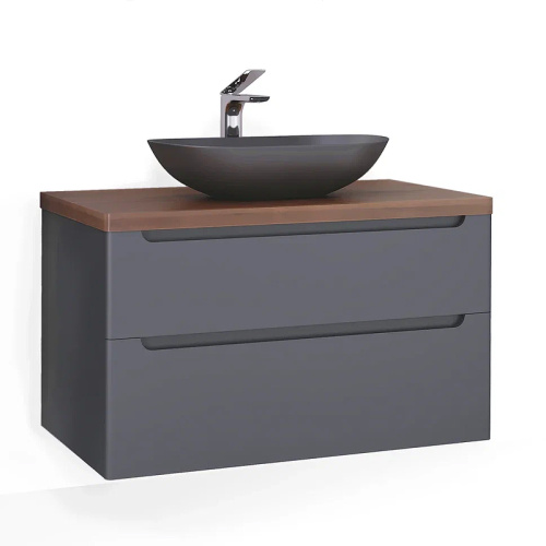 Столешница Jorno WOOD Brwood.06.100/DW 100х52 накладная цвет темное дерево - фото 2