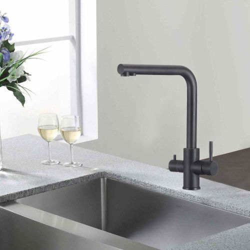 Смеситель для кухни WesnaArt Eko EKO05-151Black на мойку черный - фото 3