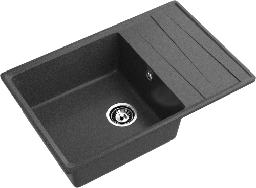 Кухонная мойка Granfest Level LV-760L графит 76х50 цвет графит поверхность матовая - фото 2