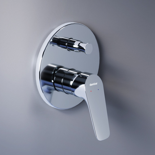 Смеситель для ванны и душа Damixa Jupiter 777100000 встраиваемый в стену хром - фото 4