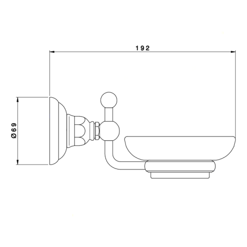 Мыльница Nicolazzi Accessori Classica 1487CR - фото 2