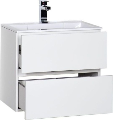 Тумба с раковиной Aquanet Алвита 00213095 60х45х53 подвесная цвет белый - фото 2