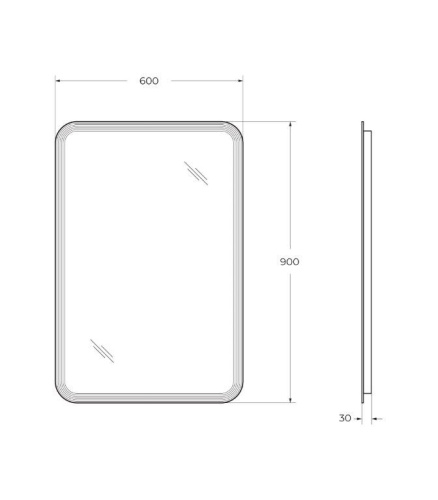 Зеркало в ванную Cezares 54354 60х90 - фото 4