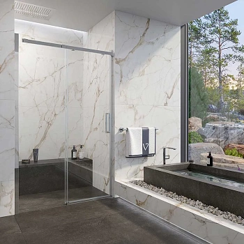 Душевая дверь Veconi Vianno VN71-150-01-19C4 150х195 стекло прозрачное профиль хром глянцевый