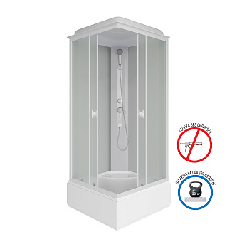 Душевая кабина Niagara Promo P90/26Q/MT 90х90 квадратная с крышей ориентация универсальная