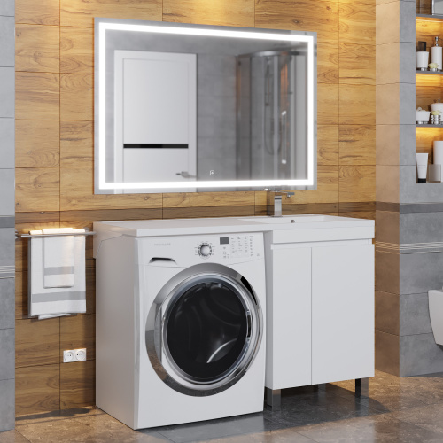 Тумба с раковиной Uperwood Magenta 52930205156 120х50х80 цвет белый матовый - фото 5