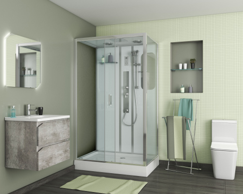 Душевая кабина Niagara Premium 60120114GQL 120х80 прямоугольная с крышей ориентация левая - фото 2