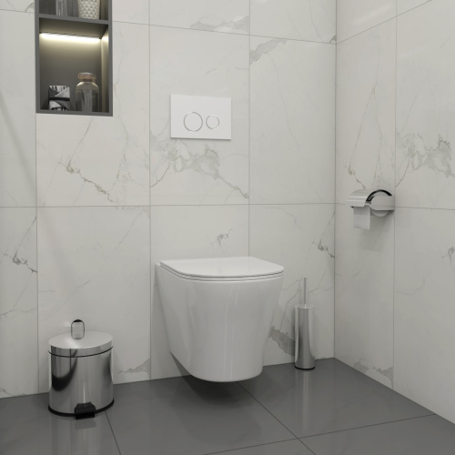 Клавиша смыва механическая Teymi Lina T70106 цвет белый/хром - фото 2