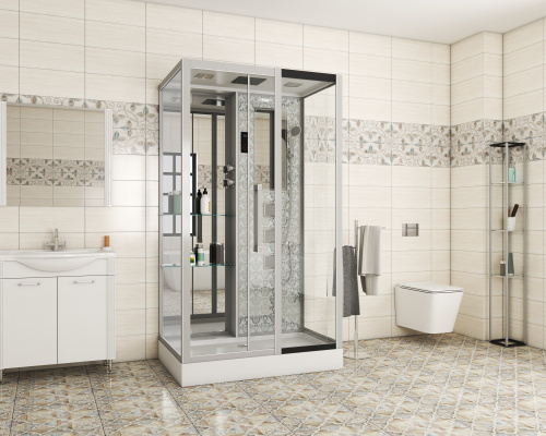 Душевая кабина Niagara Luxe 7713WR 120х82 прямоугольная с крышей ориентация правая - фото 2