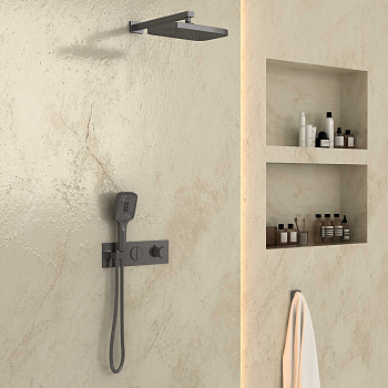 Душевая система Vincea VSFW-422T1GM встраиваемая в стену с термостатом