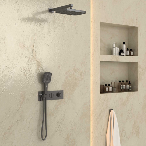 Душевая система Vincea VSFW-422T1GM встраиваемая в стену с термостатом