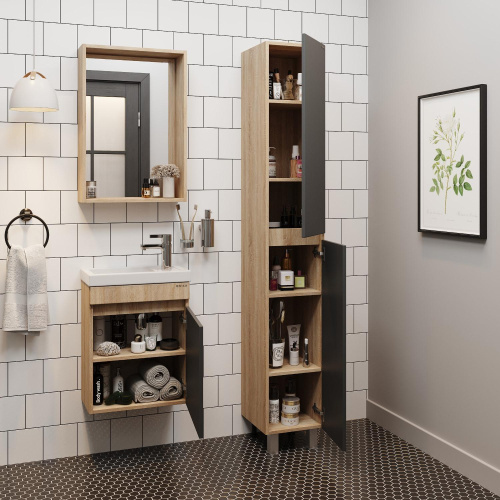 Шкаф-пенал Onika Милтон 403078 30х33х190 напольный - фото 5