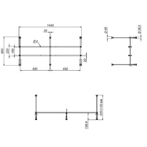 Каркас для ванны Am.Pm W01A-150-070W-R - фото 2