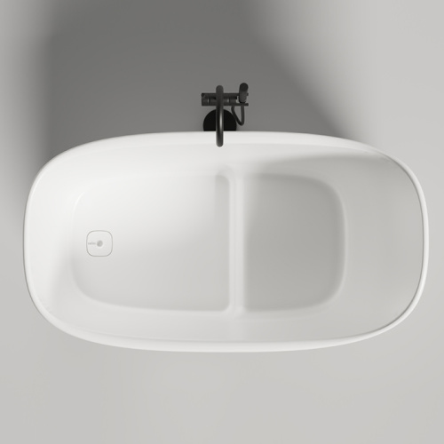 Ванна из литьевго мрамора Salini ORIENTE 1043101MF 140х80 отдельностоящая асимметричная - фото 3