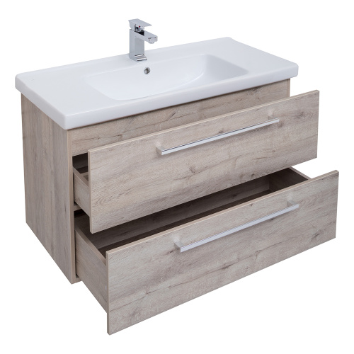 Тумба под раковину Dreja Gio 77.0106D 96х55х46 подвесная цвет дуб кантри - фото 5