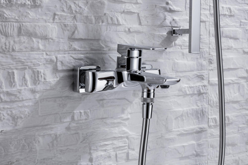 Смеситель для ванны с душем Allen Brau Infinity 5.21006-00 настенный хром - фото 3