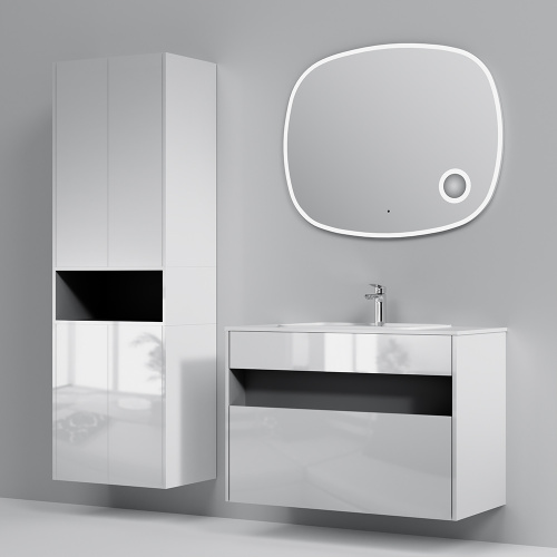 Тумба под раковину Am.Pm Func M8FFUX1001WG 101х49х70 подвесная цвет белый - фото 4