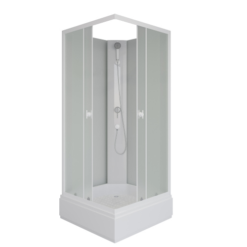 Душевая кабина Niagara Promo P80/26Q/MT/BK 80х80 квадратная без крыши ориентация универсальная - фото 2