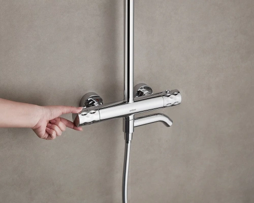 Душевая стойка Arrow AG3317SHU1CP настенная цвет хром - фото 3