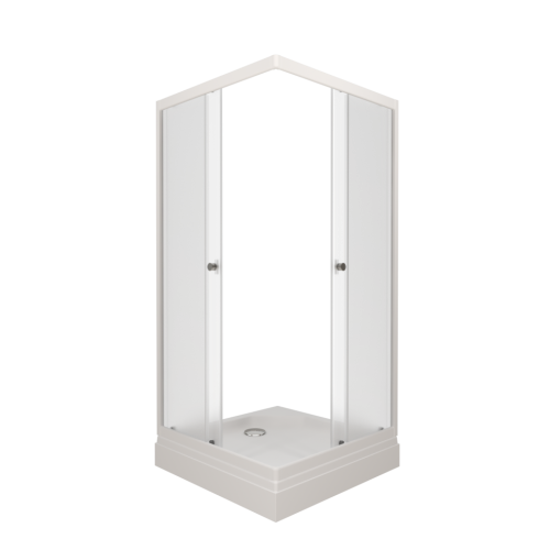 Душевой уголок Тритон Стандарт Щ0000061815 90х90 стекло матовое профиль белый с поддоном - фото 5