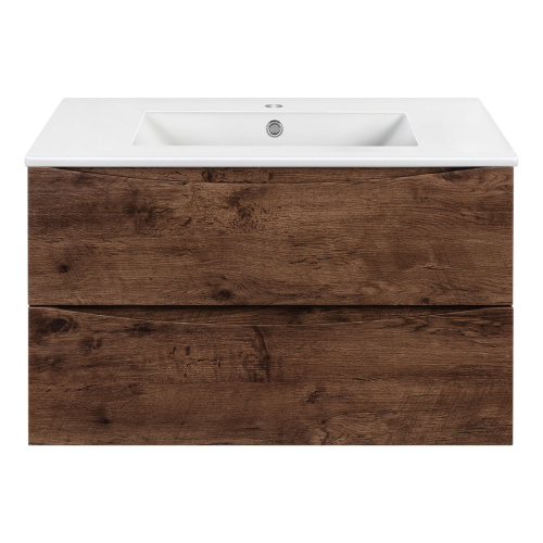 Тумба под раковину Vincea Mia VMC-2MC750RW 75х50х46 подвесная цвет коричневый - фото 2