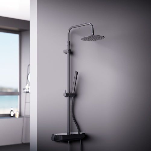 Душевая стойка Damixa Scandinavian Pure 936780300 настенная цвет черный - фото 3
