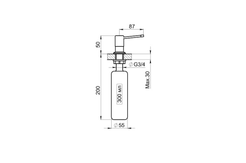 Дозатор Granula 05 D, ТУРМАЛИН - фото 3