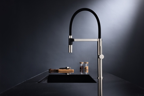 Смеситель для кухни Paulmark LEADER Le214101-BS на раковину никель - фото 2