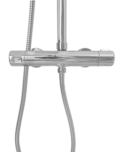 Душевая стойка Orange Thermo T02S4-912cr настенная цвет хром с термостатом - фото 5