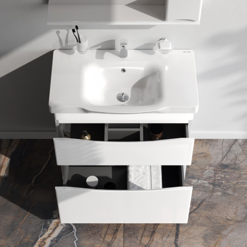 Тумба под раковину Am.Pm Like M80FSX0802WG 80х45х65 напольная цвет белый - фото 3