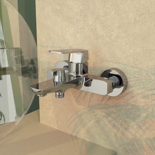 Смеситель для ванны Tokito NAGOYA TOK-NAG-1014 настенный хром - фото 4