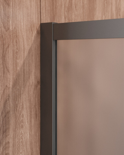 Душевой уголок Cezares MOLVENO MOLVENO-A-2-90-P-GM 90х90 стекло рифленое профиль оружейная сталь без поддона - фото 5