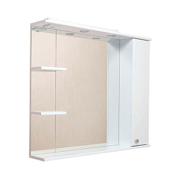 Зеркало-шкаф Onika Эльбрус 210004 100х17х85 подвесной цвет белый