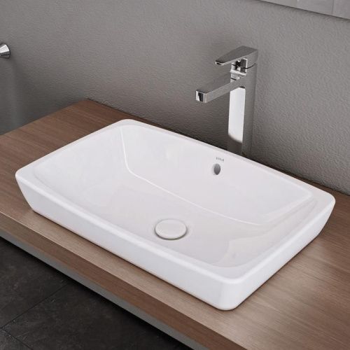 Раковина из сантехнического фарфора Vitra Metropole 5668B003-0012 60х40 накладная цвет белый без отверстий под смеситель - фото 2
