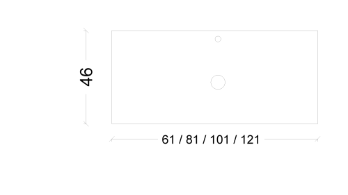 Столешница Armadi Art Vallessi 840-120-А 121х46 накладная цвет графит - фото 2