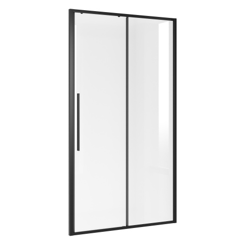Душевая дверь Niagara Nova NG-84-14AB 140х195 стекло прозрачное профиль черный матовый - фото 2