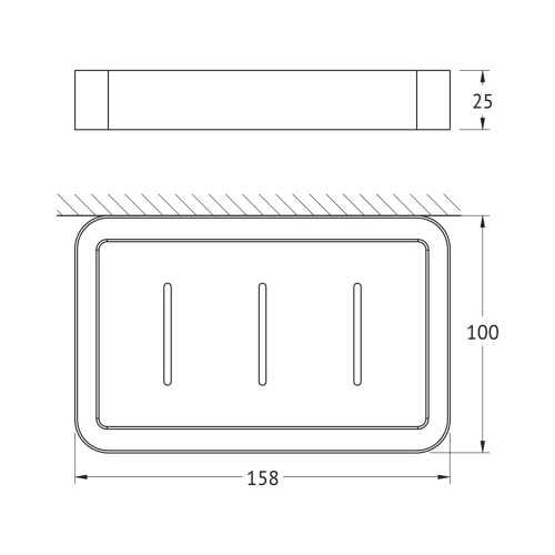 Мыльница Artwelle SCHWARZ 7732 - фото 2