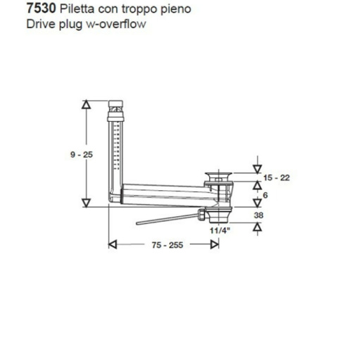 Донный клапан для раковины Kerasan 753001 - фото 2