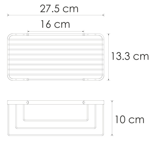 Полка в ванную комнату WasserKRAFT 711BG - фото 2